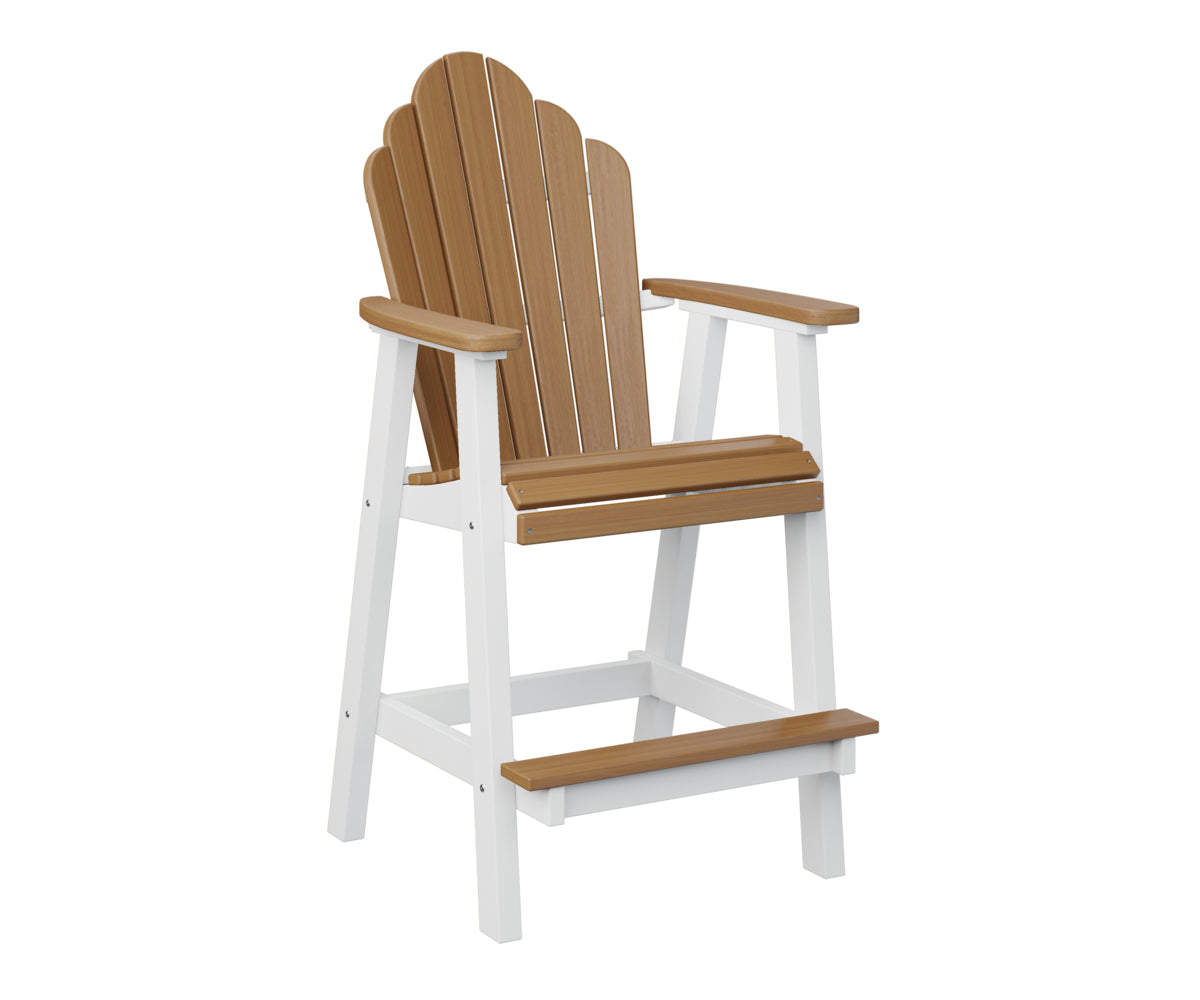 Berlin Gardens Cozi Back Bar Chair - Comfortable Counter Height Stool for Kitchen, Bar & Outdoor Use - Perfect for Dining, Entertaining & Relaxing