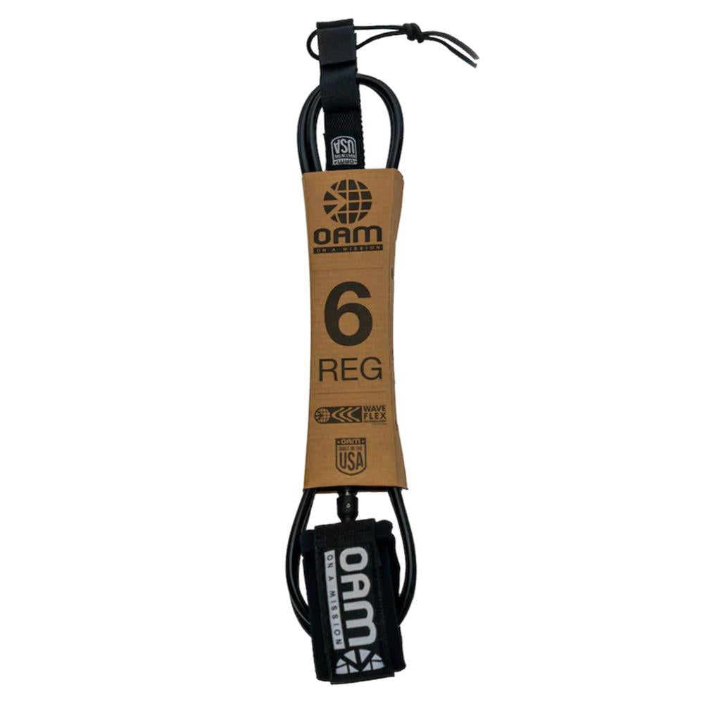 OAM Regular 6-Foot Surf Leash for Surfboards - Durable & Comfortable for All Wave Conditions - Perfect for Surfing, Bodyboarding, and Water Sports