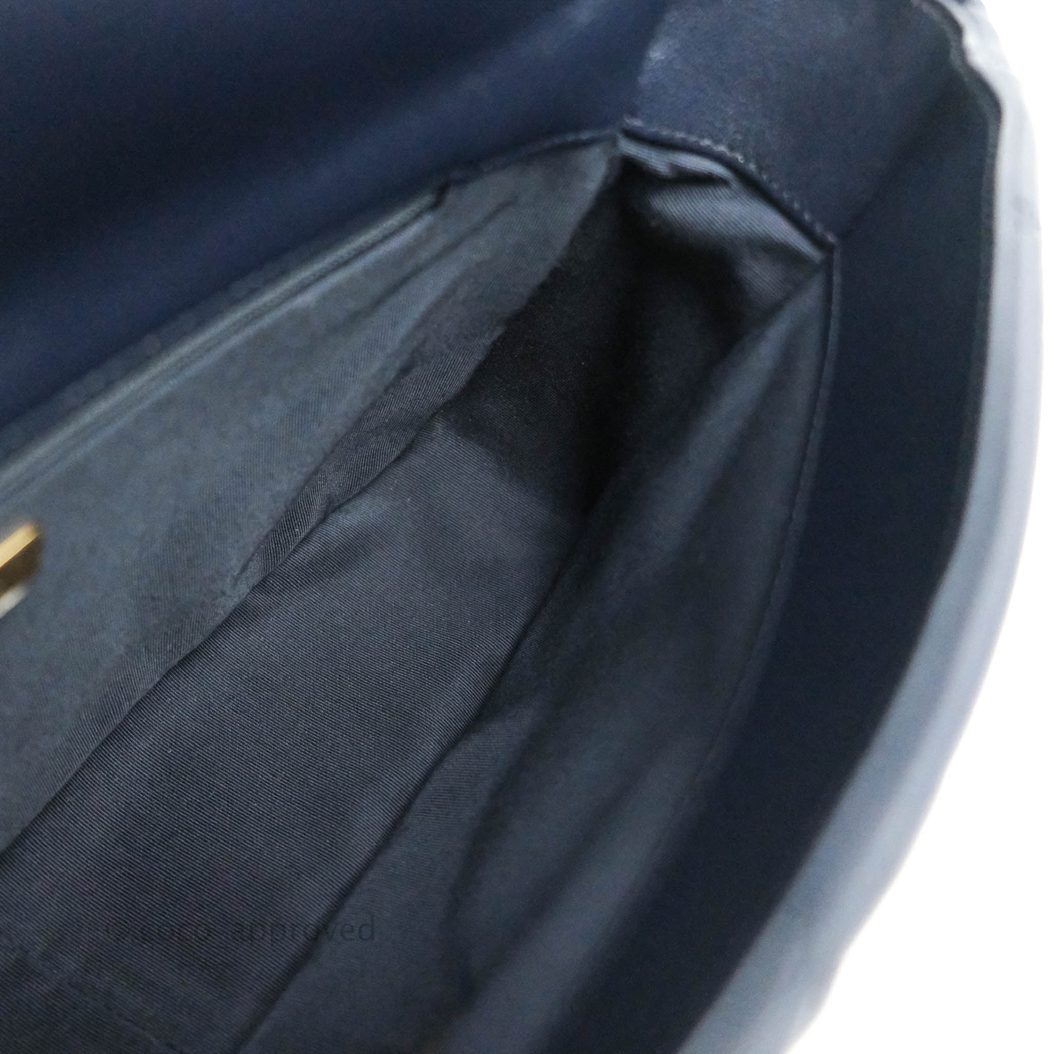 Chanel 19 Medium Flap Bag in Navy Goatskin Leather with Mixed Hardware - Perfect for Work, Travel & Evening Events