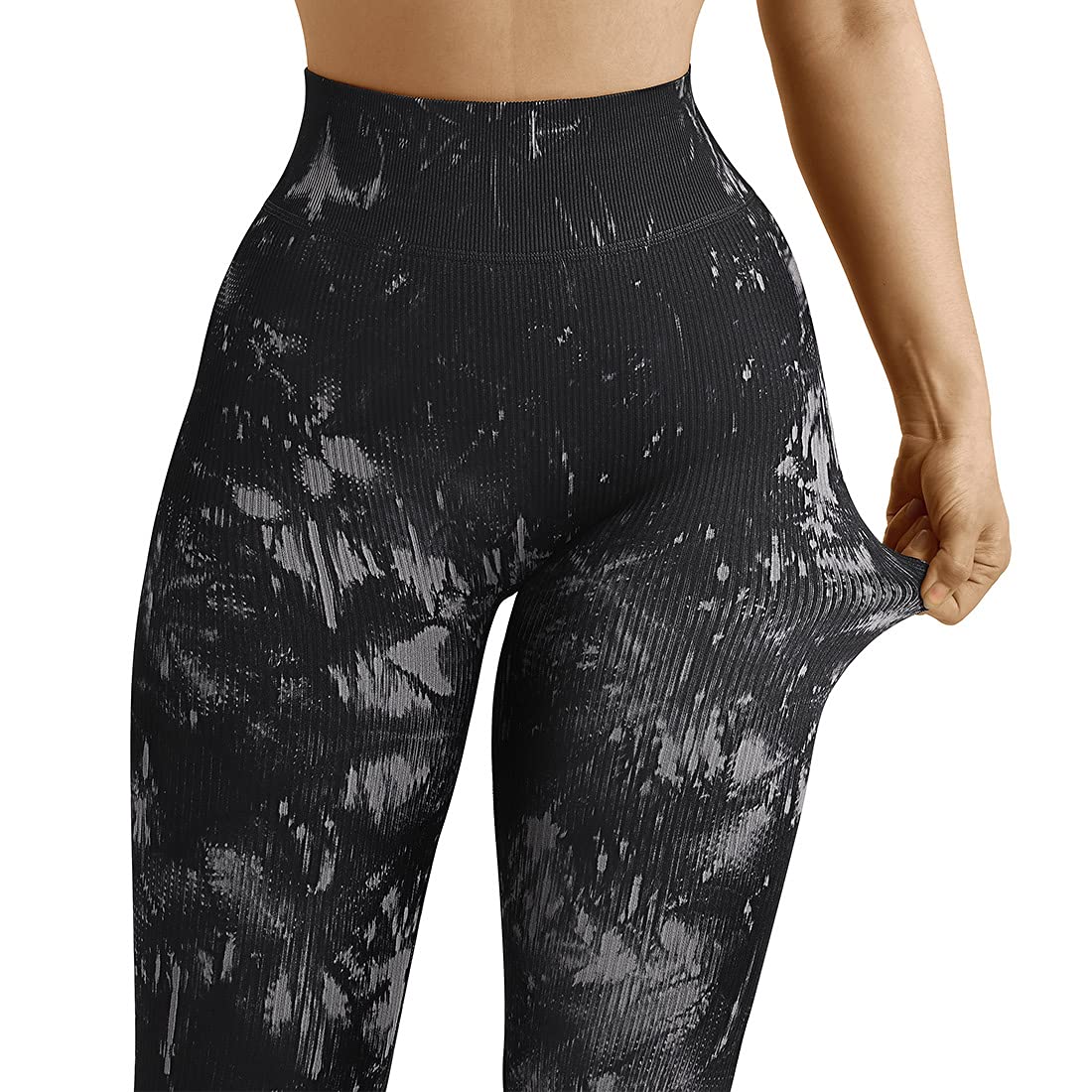 SUUKSESS Women's High Waisted Ribbed Seamless Leggings - Workout, Yoga, Gym Pants for Women - Perfect for Running, Fitness & Lounge Wear
