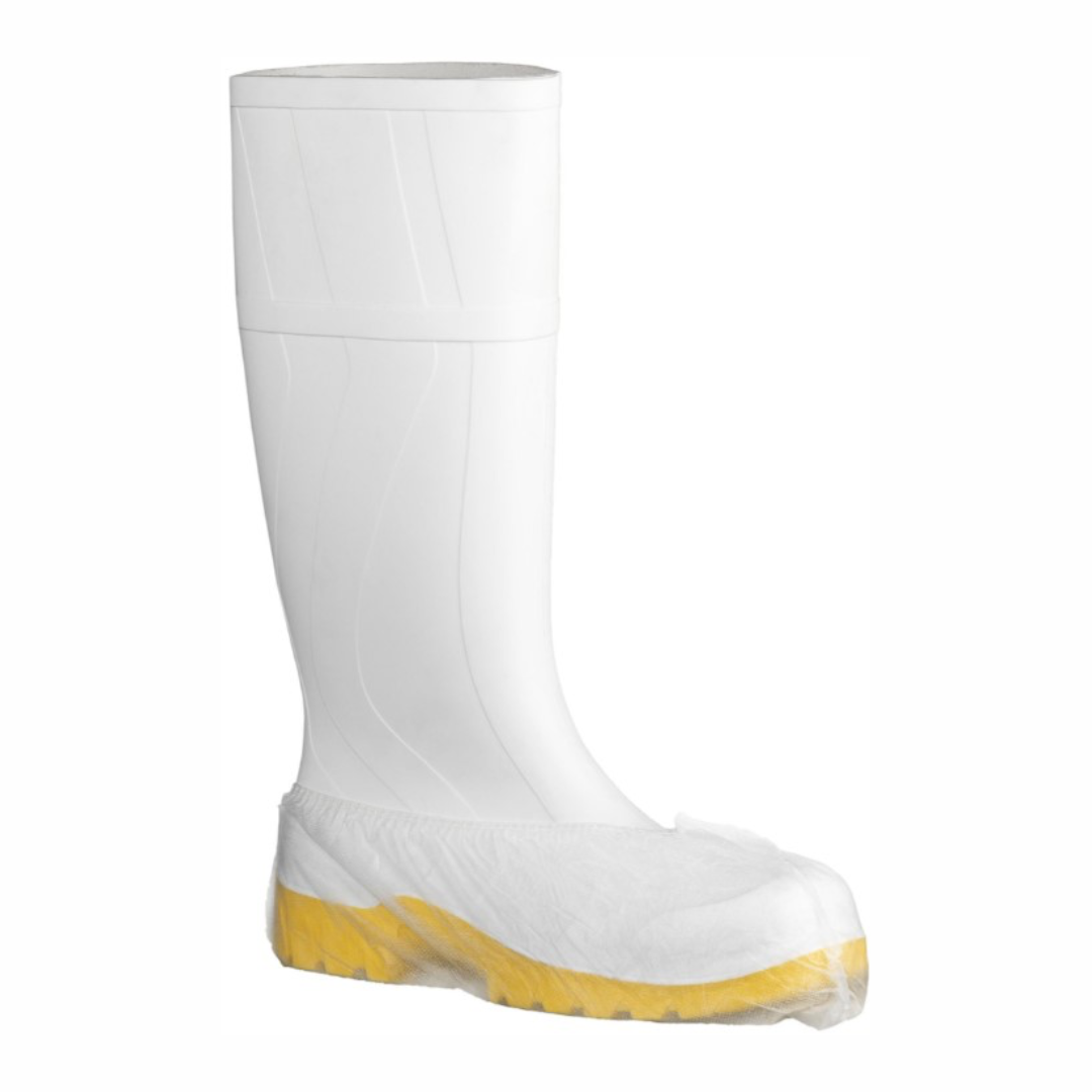 Disposable Polypropylene Shoe Covers - White, 200mm x 400mm, 25gsm, 600 Pcs/Box - Non-Slip Protection for Medical, Industrial & Home Use