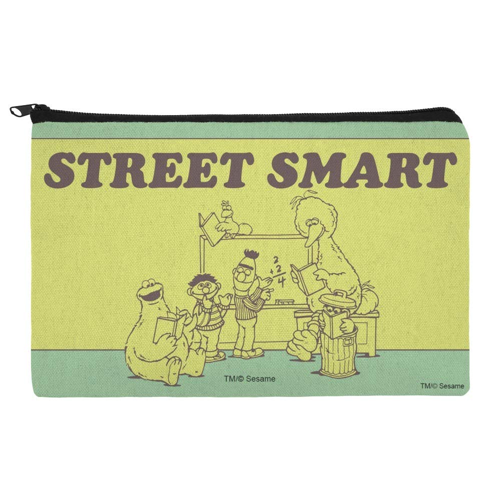 Sesame Street Smart Pencil Organizer - Zippered Pouch Case for Pens, Markers & School Supplies | Perfect for Students, Teachers & Office Use