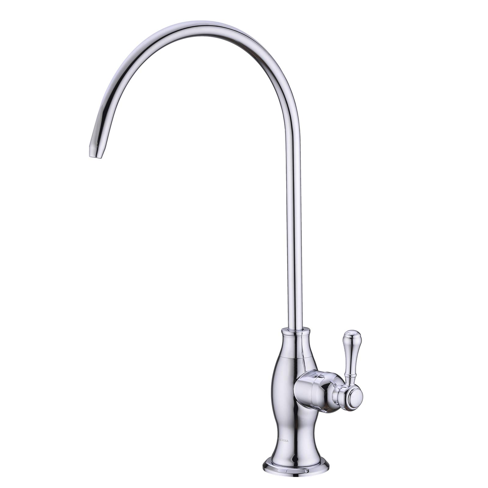 Delle Rosa Commercial Under Sink Water Filter Faucet - Chrome Finish Brass Drinking Water Purifier for Kitchen & Bar Sink | Perfect for Home, Office, Restaurant Water Filtration System