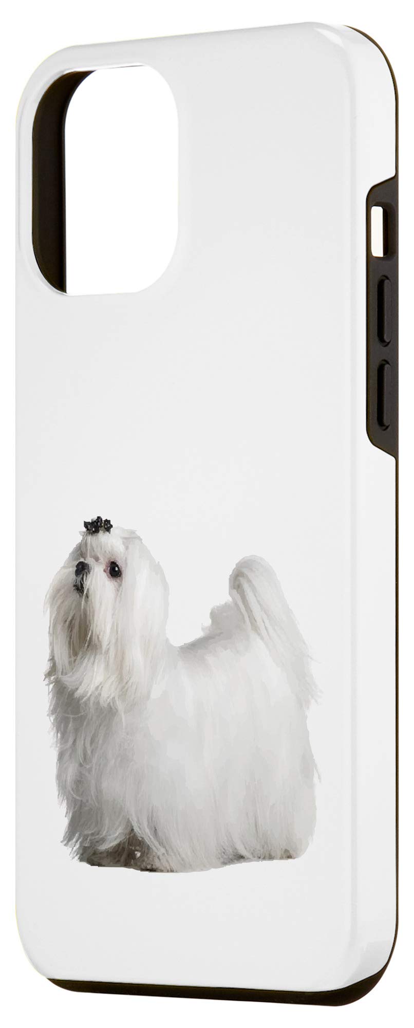 Premium iPhone 12 Pro Max Case with Maltese Dog Design - Cute Pet Lover Gift, Shockproof Protective Cover for Work, Travel & Everyday Use