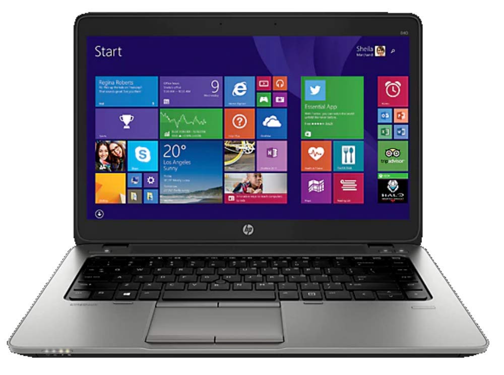 HP EliteBook 840 G2 Business Laptop - Intel Core i5-5200U 2.3GHz, 8GB RAM, 256GB SSD, HD Webcam, Windows 10 Pro (Renewed) | Perfect for Remote Work, Office Productivity & Business Travel