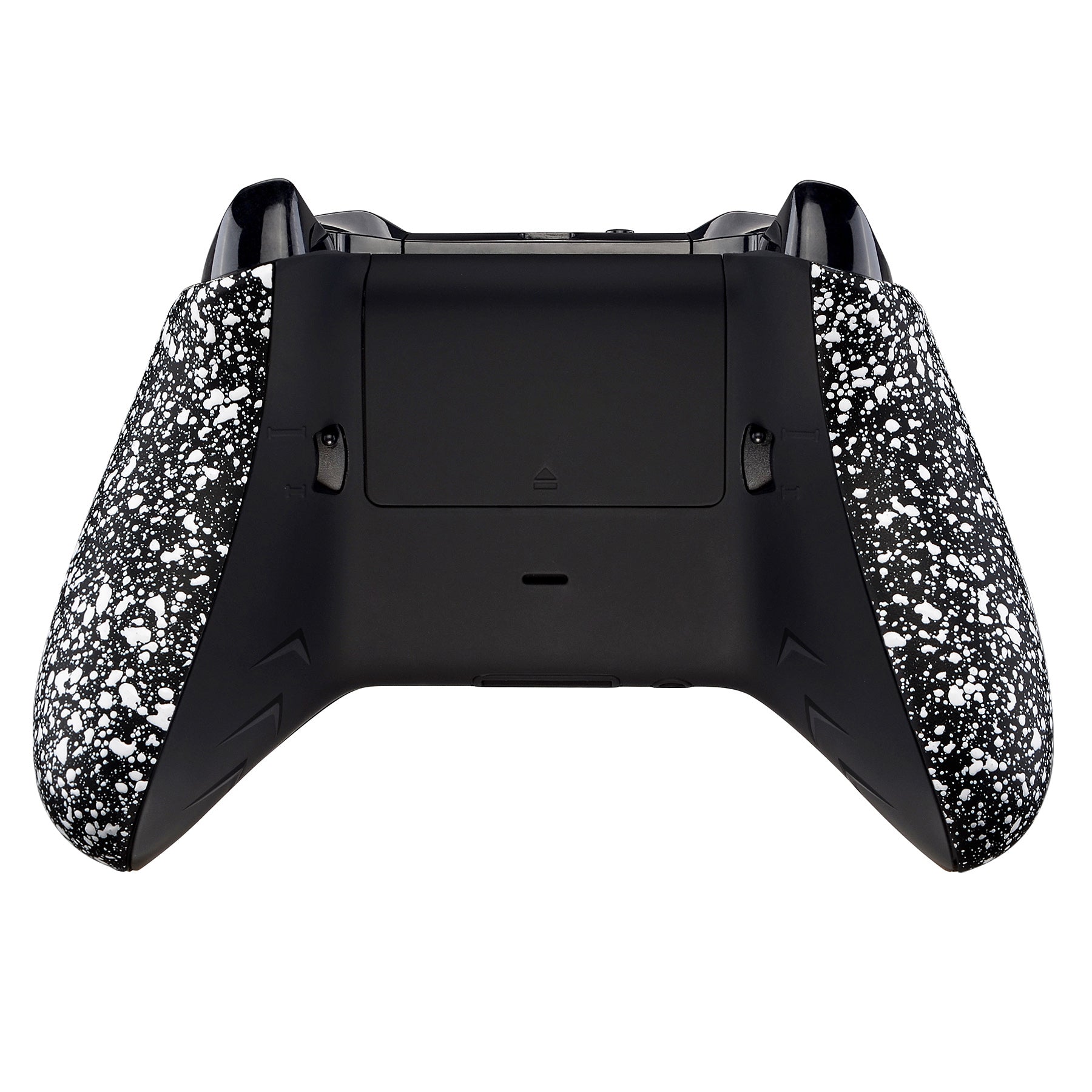 ExtremeRate Textured White Back Shell & Grip Kit with FlashShot Trigger Stops for Xbox One S/X Controller Model 1708 - Enhanced Gaming Comfort & Precision for FPS, Racing & Competitive Play