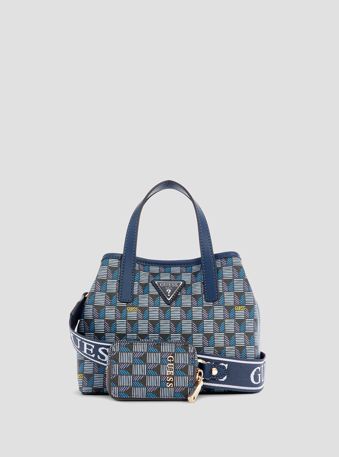 Blue Logo G Wave Mini Tote Bag - Stylish Small Shoulder Purse for Women | Perfect for Work, Travel & Everyday Use