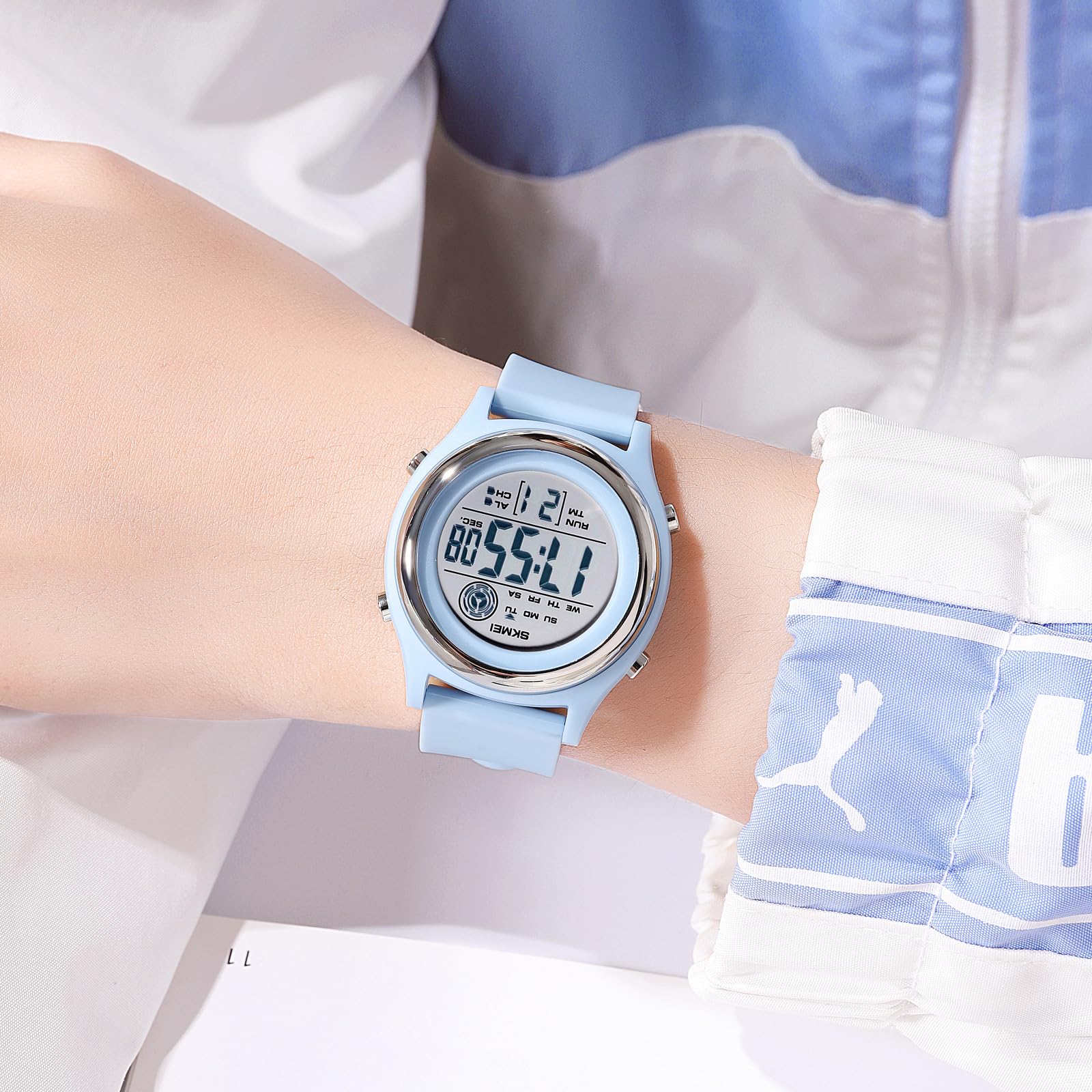FANMIS Unisex Digital Sports Watch - Waterproof, Luminous, Multi-Functional Minimalist Design for Students & Outdoor Activities | Perfect for Running, Swimming, Gym & Daily Wear