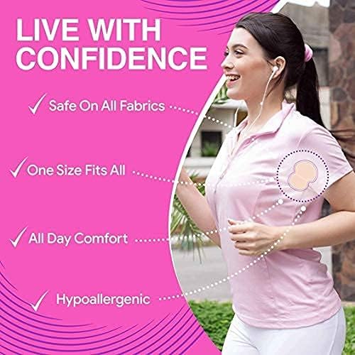 Veniza Disposable Underarm Sweat Pads - Highly Absorbent Cotton Pads for Men & Women | Invisible Shoulder Strap | Anti-Allergic & Antibacterial | Odor Control | Unisex Protection for Workouts, Office & Daily Activities