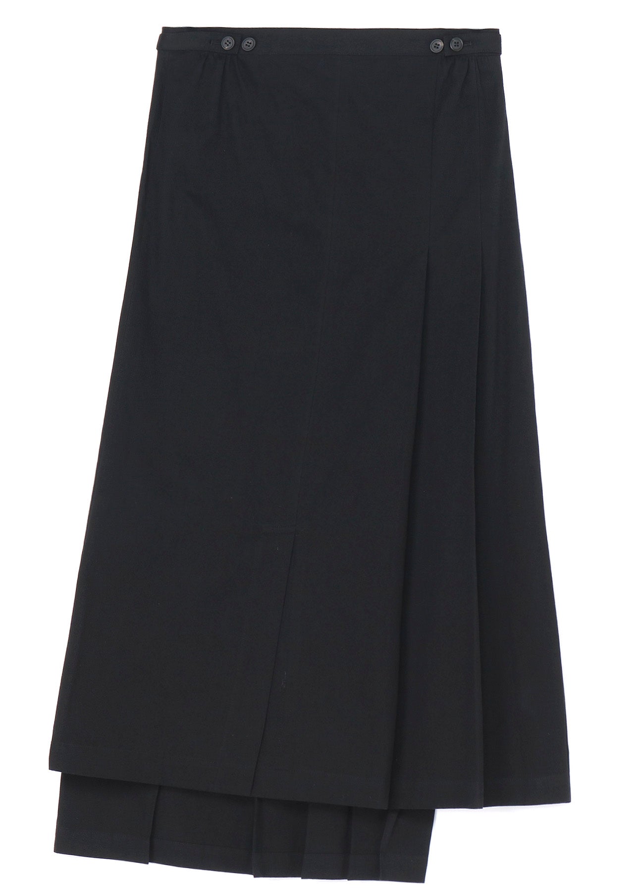 Stylish Cotton Twill Wrap Skirt with Pleated Design - Perfect for Casual Outfits, Office Wear & Summer Dresses