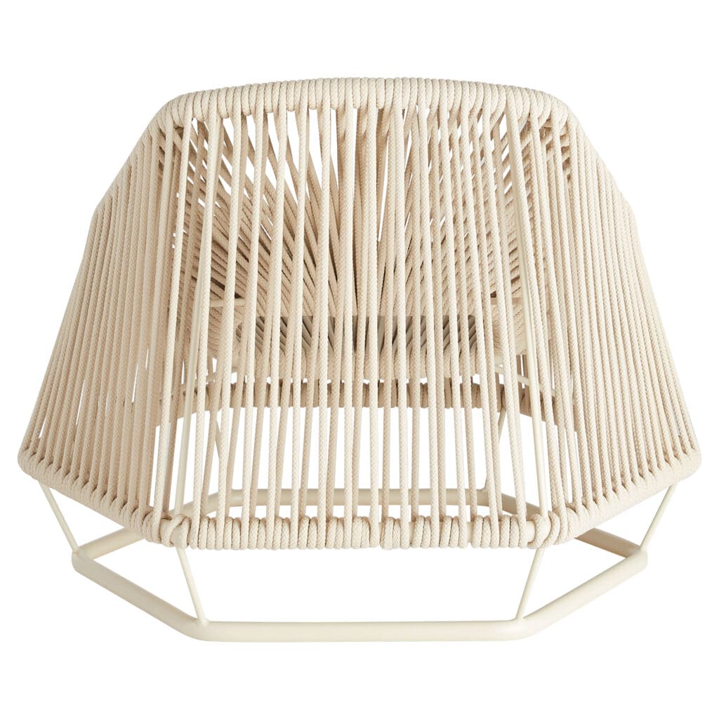 Hexagon Arm Chair by Cyan Design - Natural Wicker Accent Chair for Indoor & Outdoor Use - Perfect for Patio, Living Room, or Bedroom Decor