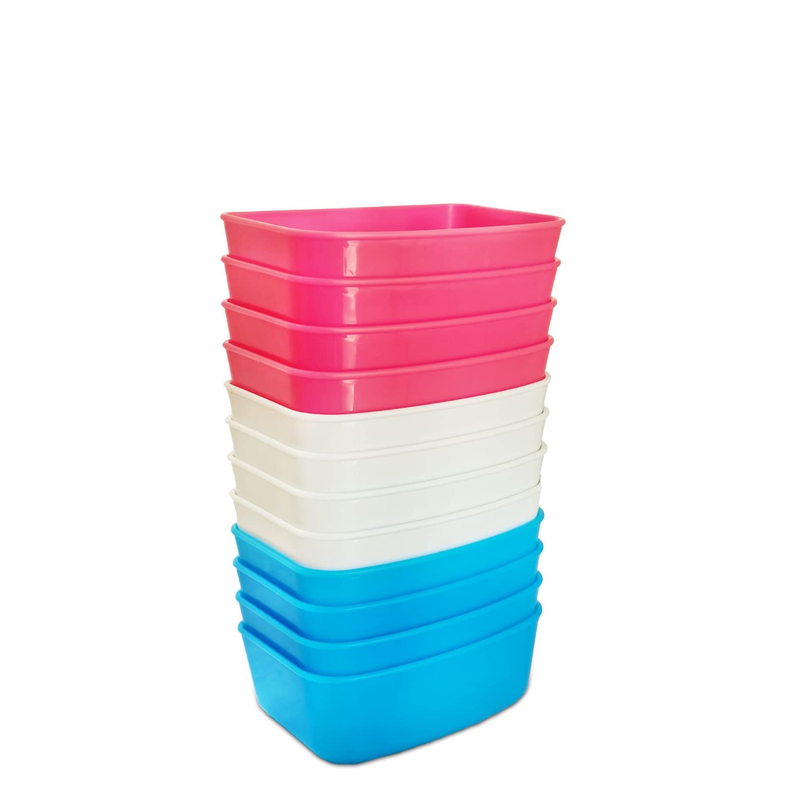 12 Pack Rabbit Feeder Waterer - 15OZ Hanging Food & Water Bowl for Chicken, Guinea Pig, Pigeon, Dove, Puppy, Cat, Bird, Hamster - Durable Cage & Coop Feeding Dish with Treat Cup - Perfect for Small Pets, Farm Animals & Outdoor Use