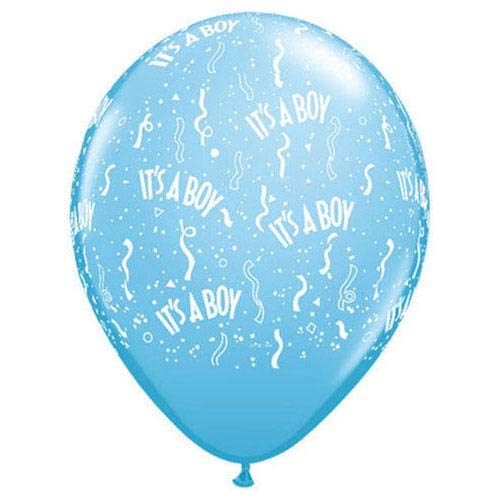 It's A Boy Balloons - 11 Inch Blue Baby Shower Decorations for Gender Reveal Parties & Newborn Celebrations