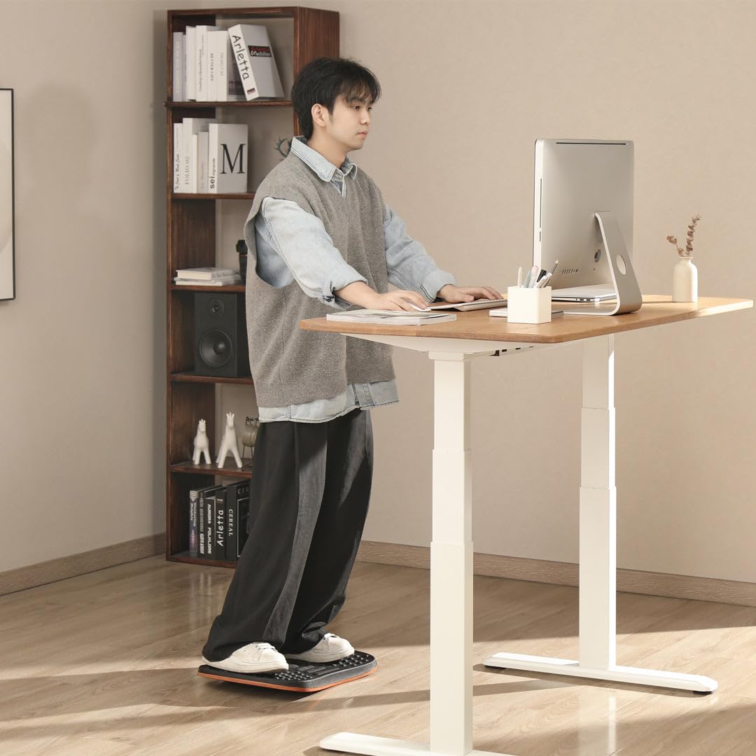 Desky Standing Balance Board for Adults - Wobble Board & Rocker Board for Standing Desk - Improve Posture & Core Strength - Perfect for Home Office, Gym Workouts & Active Sitting