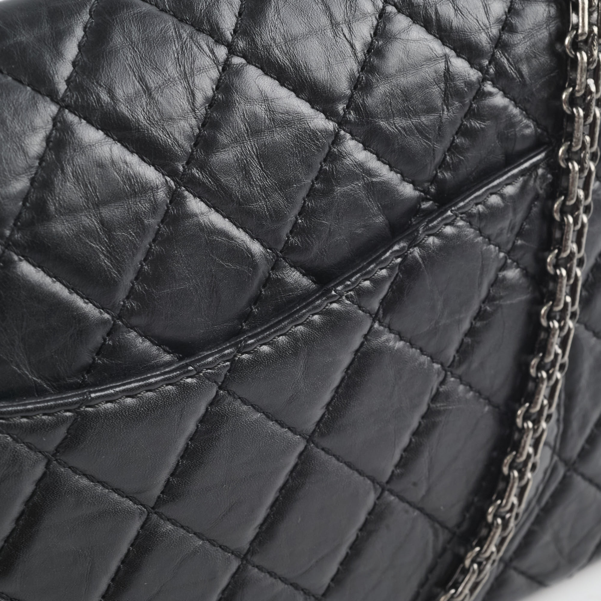 Authentic Chanel Reissue 226 Black Leather Flap Bag Series 12 - Luxury Handbag for Women, Perfect for Evening Events & Special Occasions