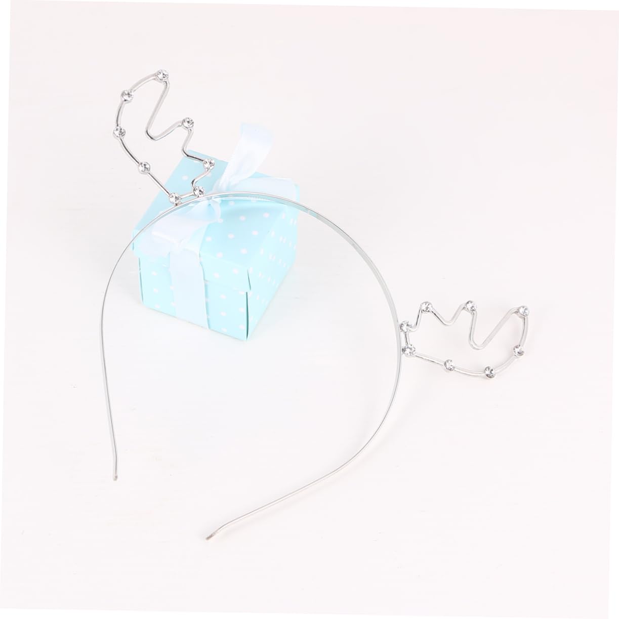 ABOOFAN 2-Pack Unique Antler Hair Headbands for Kids - Christmas Party Accessories for Girls & Boys - Lightweight Safe White Alloy Decor (Perfect for Holiday Photos, Costume Parties & Festive Celebrations)