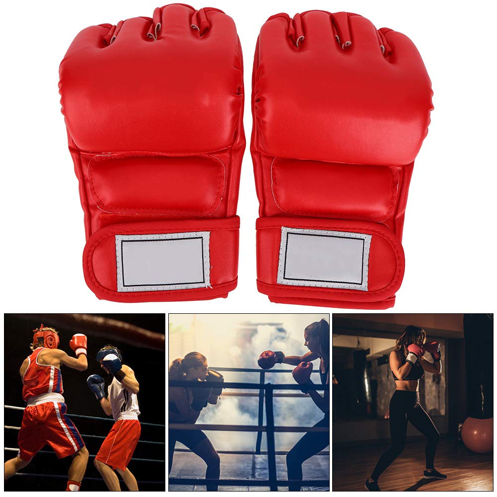 Premium MMA Gloves for Men & Women - Open Palm Design for Breathability - Ideal for Kickboxing, Muay Thai, Sparring & Bag Work - Durable Martial Arts Training Gloves for Punching & Combat Sports