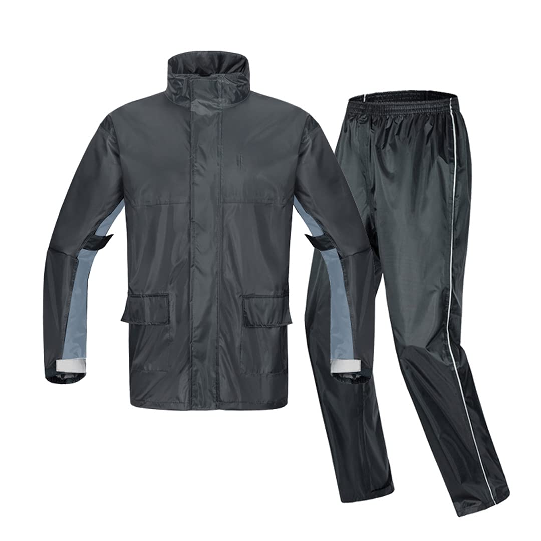 Men's Waterproof Motorcycle Rain Suit - Breathable Riding Jacket & Pants for Cycling & Racing