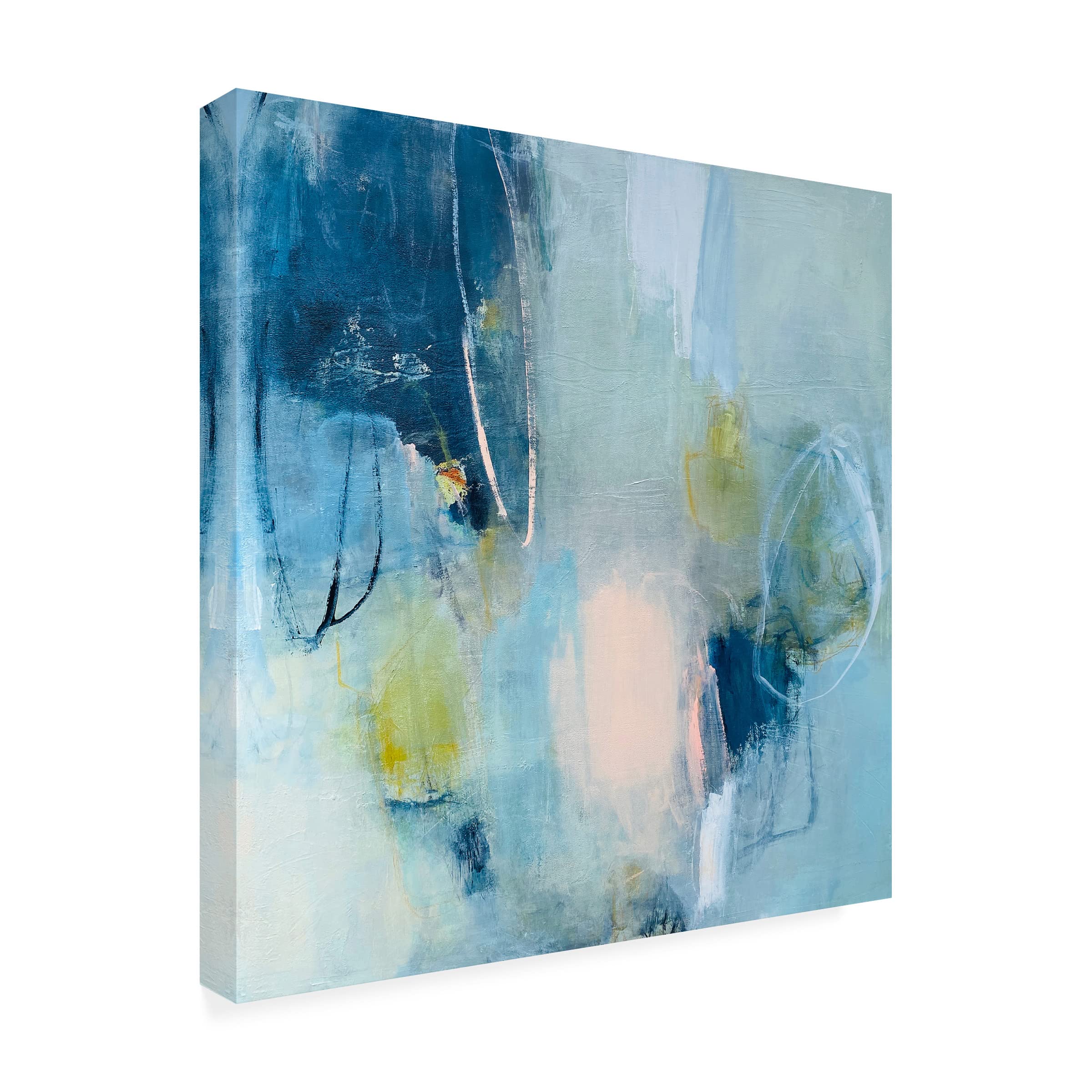 Trademark Fine Art 'Echoes' by Mila Apperlo - Stretched Canvas Wall Art for Living Room, Bedroom & Office Decor