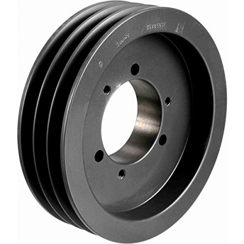 35V1130SF Q-D Sheave - Cast Iron 3 Groove Pulley for 5V Belt with SF Bushing - Ideal for Industrial Machinery, HVAC Systems, and Power Transmission Applications