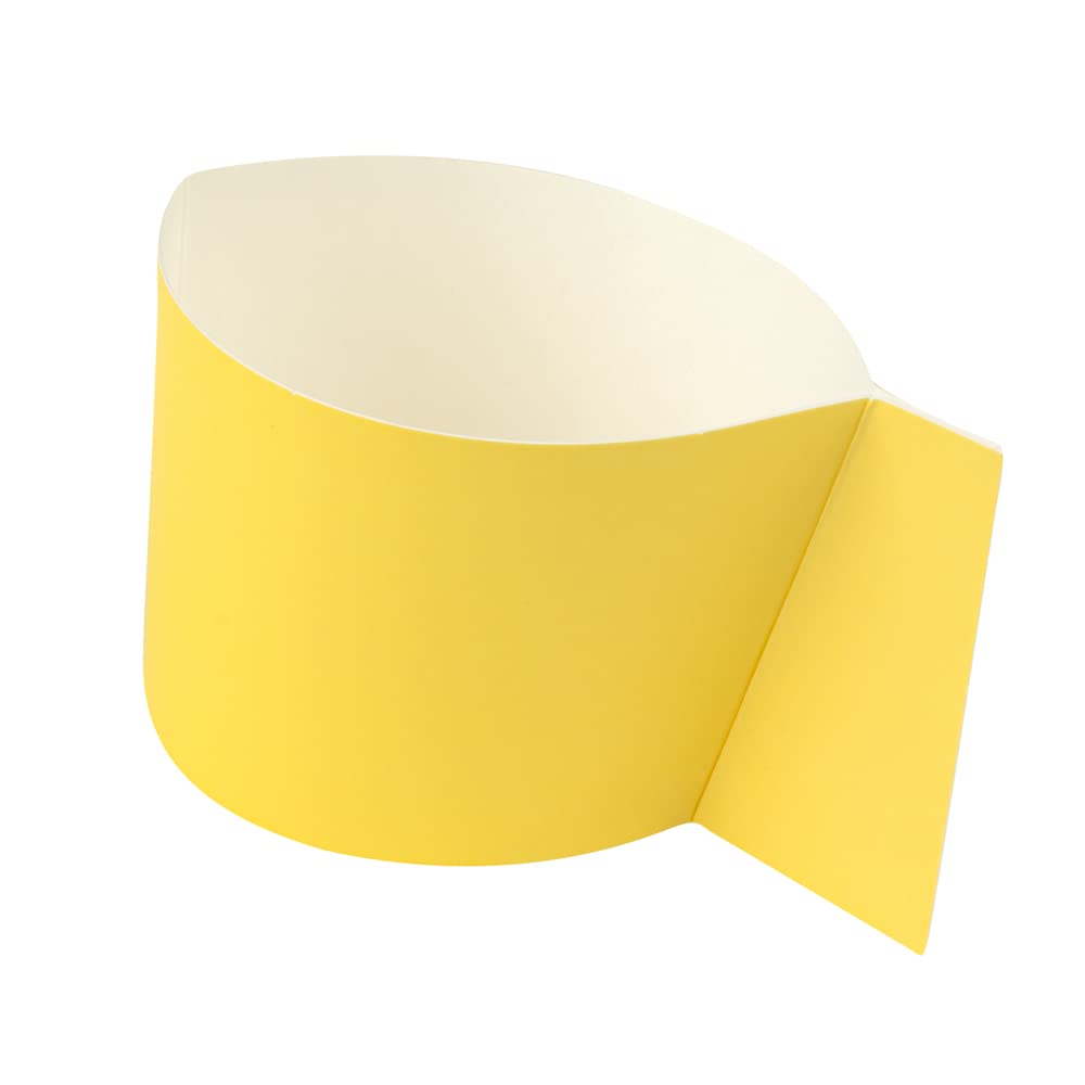 Restpresso Disposable Hot Coffee Sleeves with Handle - 1000 Pack Yellow Paper Cup Jackets for 12/16/20 oz Cups | Eco-Friendly Coffee Shop & Office Supplies for Takeout, Catering & Events