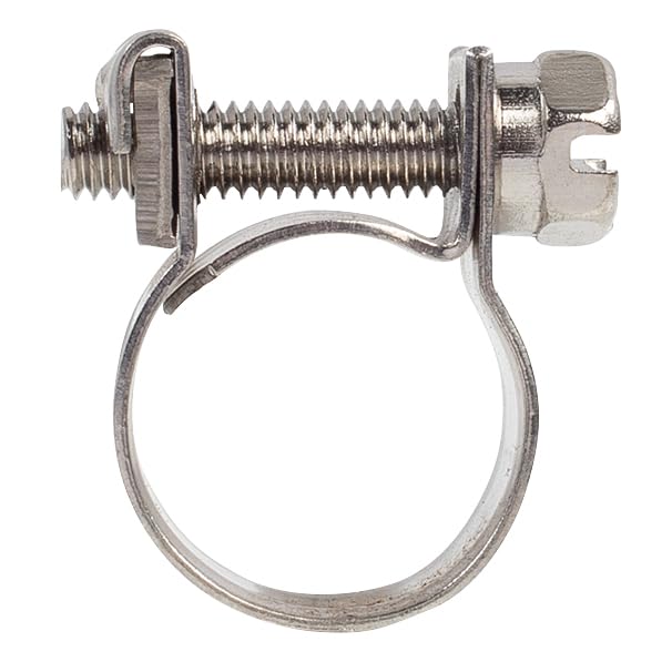 Shark 12290 0.1875-Inch Stainless Steel Hose Clamps - Pack of 2 - Heavy Duty Automotive, Marine & Plumbing Hose Clamps for Secure Connections