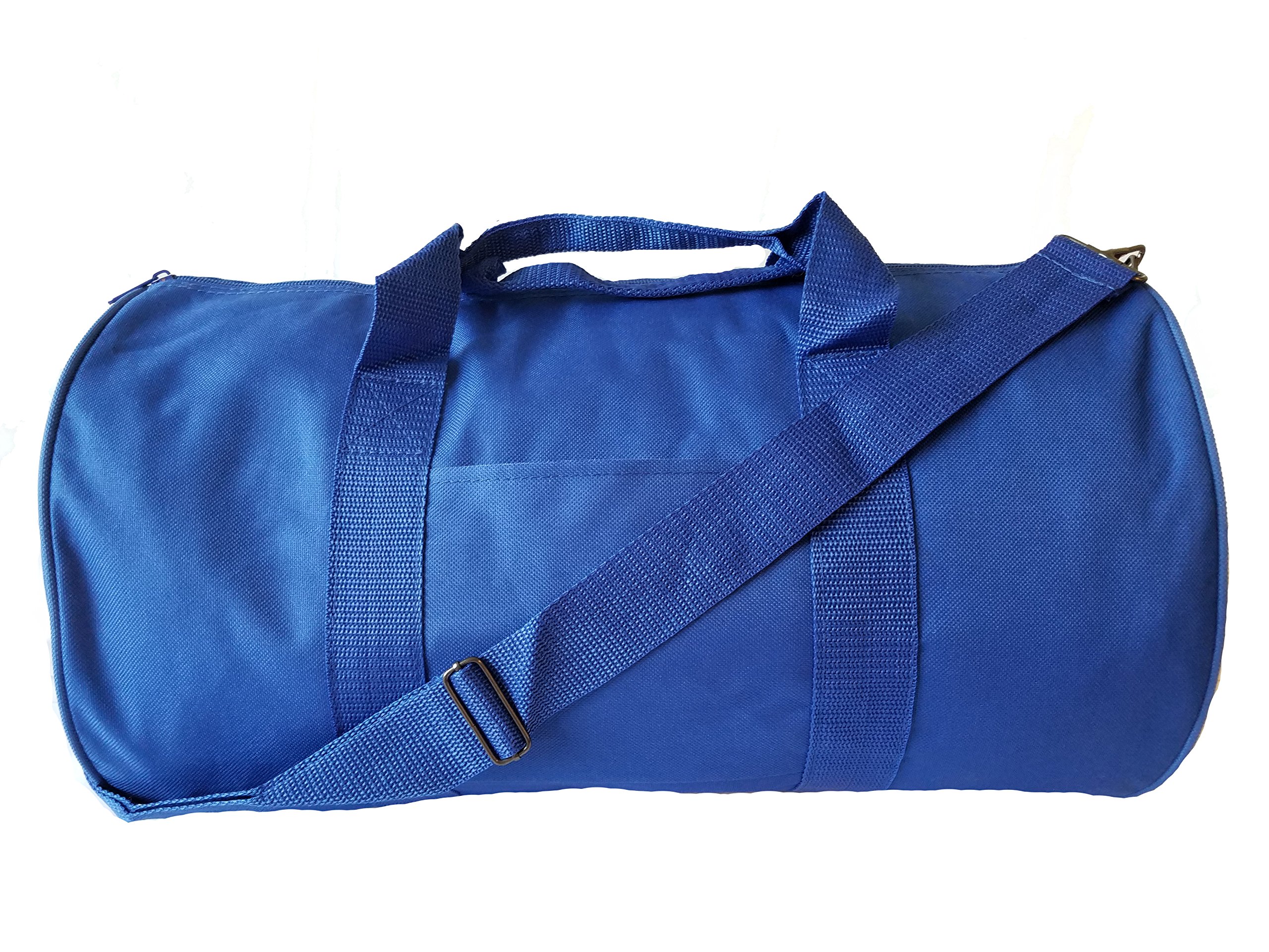 ImpecGear Round Duffel Sports Bags for Gym, Travel & Fitness - Small to Medium Size (Royal Blue) - Perfect for Workouts, Weekend Trips & Sports Gear Storage
