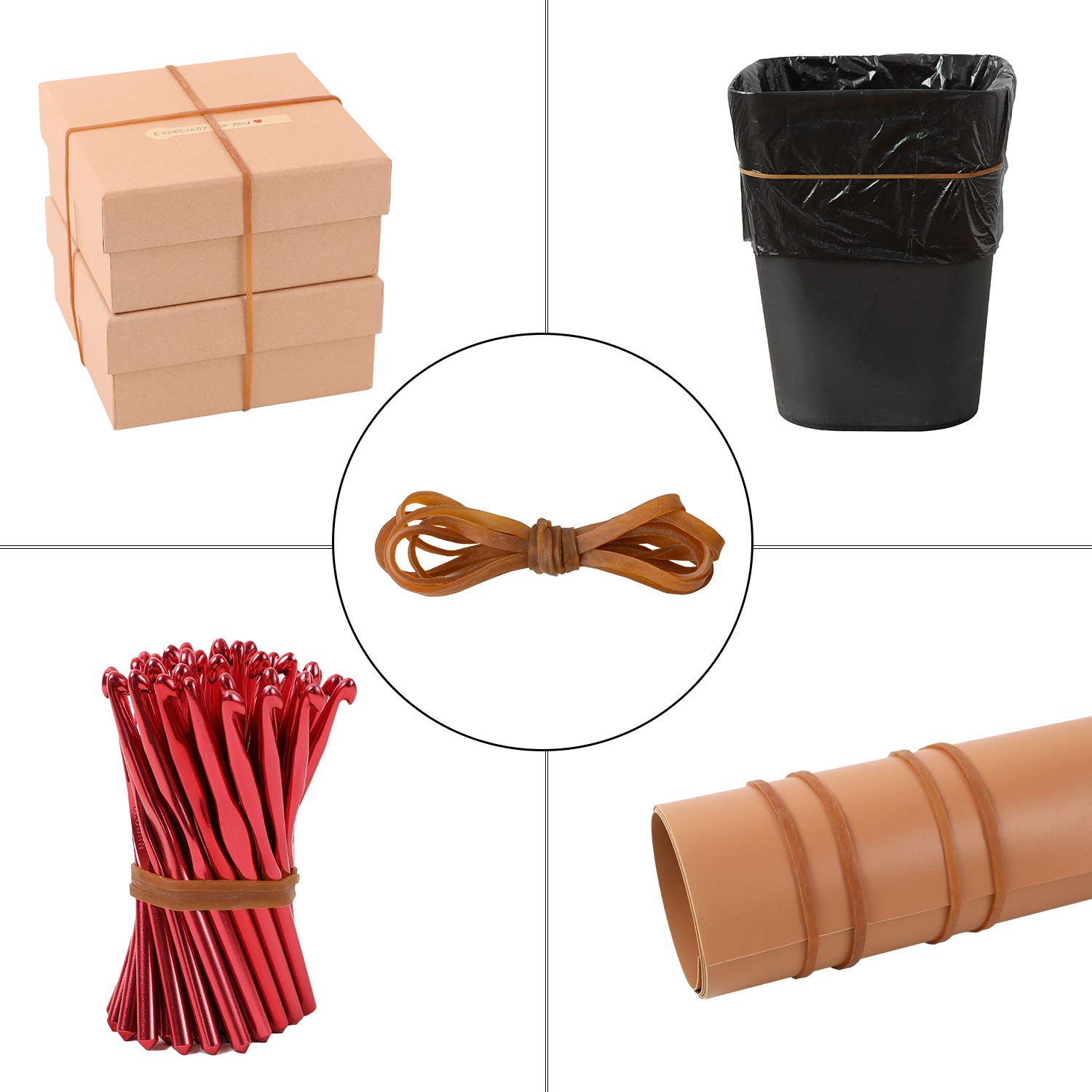 100 Pack Heavy Duty Large Rubber Bands (8