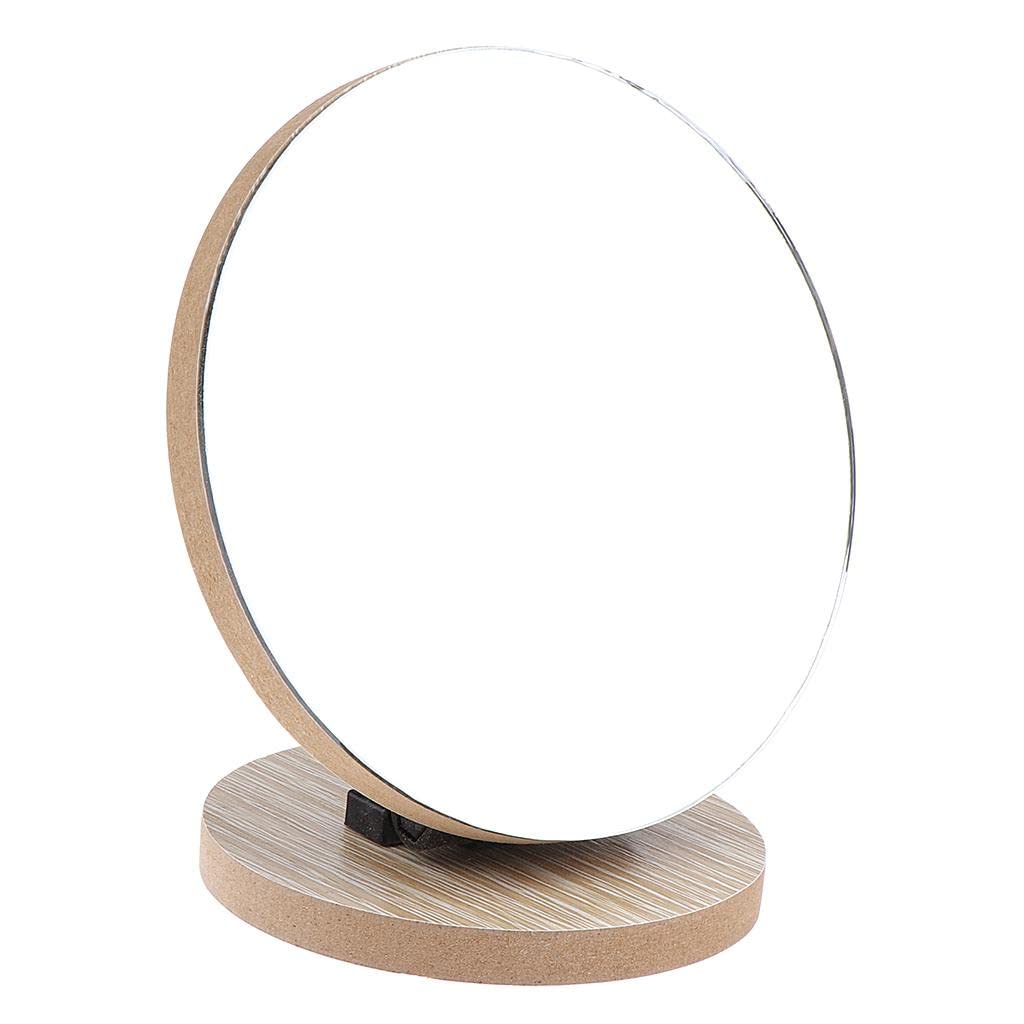 LOSA Folding HD Cosmetic Mirror - 12.5cm & 15cm Dual-Size Portable Makeup Mirror for Travel, Home Vanity & Professional Use | Compact Desktop Beauty Mirror with Bright LED Lights