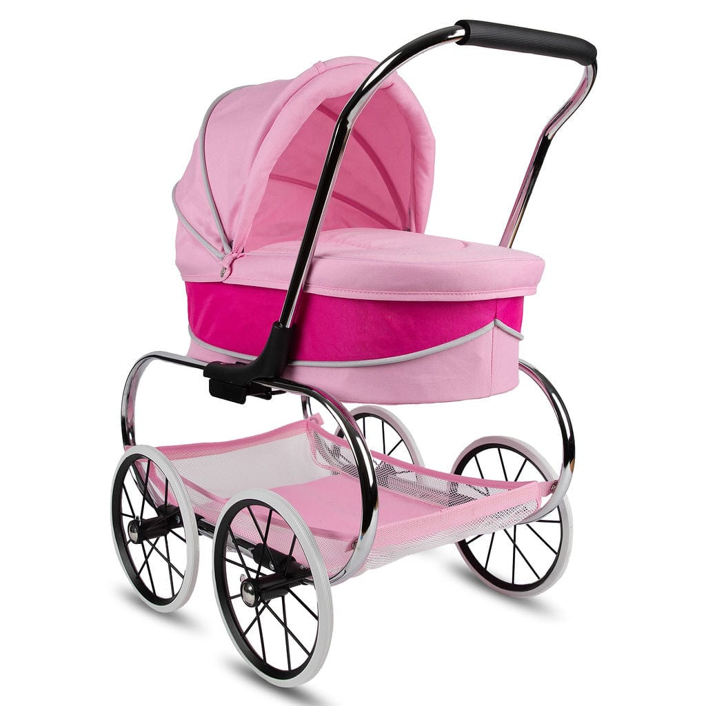 Valco Baby Princess Doll Stroller - Pink Foldable Toy Stroller for Kids, Perfect for Pretend Play, Role Play & Outdoor Walks - Ideal Gift for Toddlers & Preschool Girls (Ages 3+)