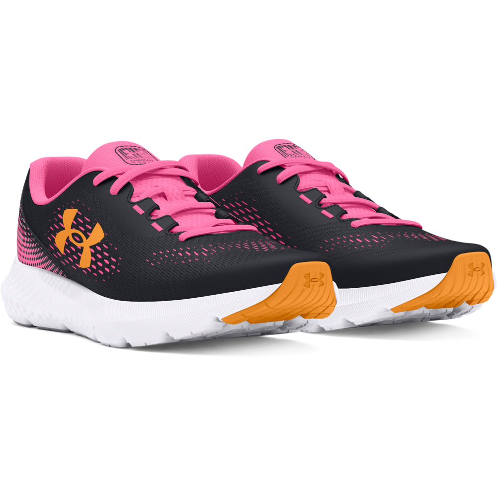 Under Armour Youth Charged Rogue 4 Running Shoes for Girls - Lightweight Athletic Sneakers for School, Training & Sports Performance