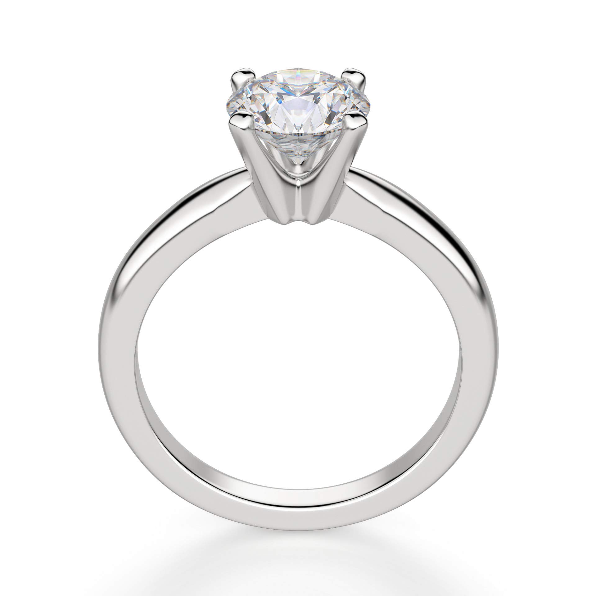 2 CT Round Moissanite Engagement Ring Wedding Bridal Set, Diamond Alternative Solitaire Halo Ring in Vintage Silver - Perfect for Proposals, Anniversaries & Special Occasions