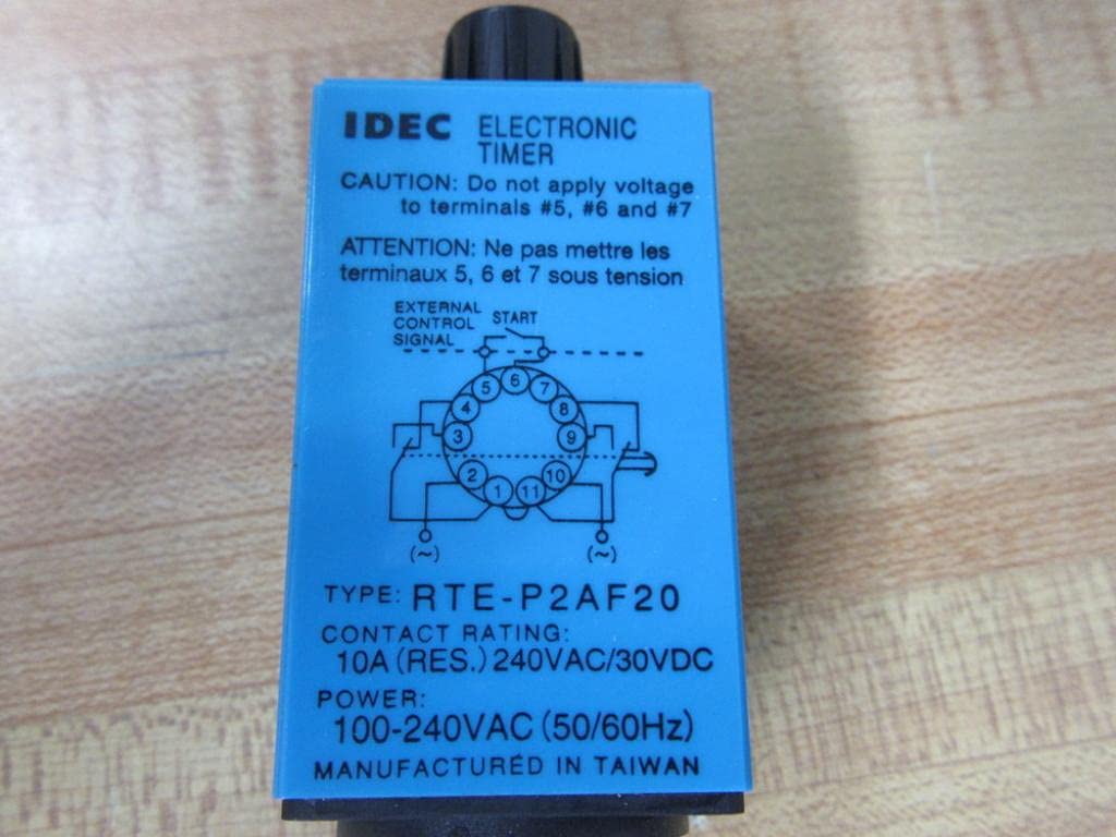 IDEC RTE-P2AF20 Electromechanical Multifunction Timer - Industrial Automation, HVAC, and Electrical Control Systems