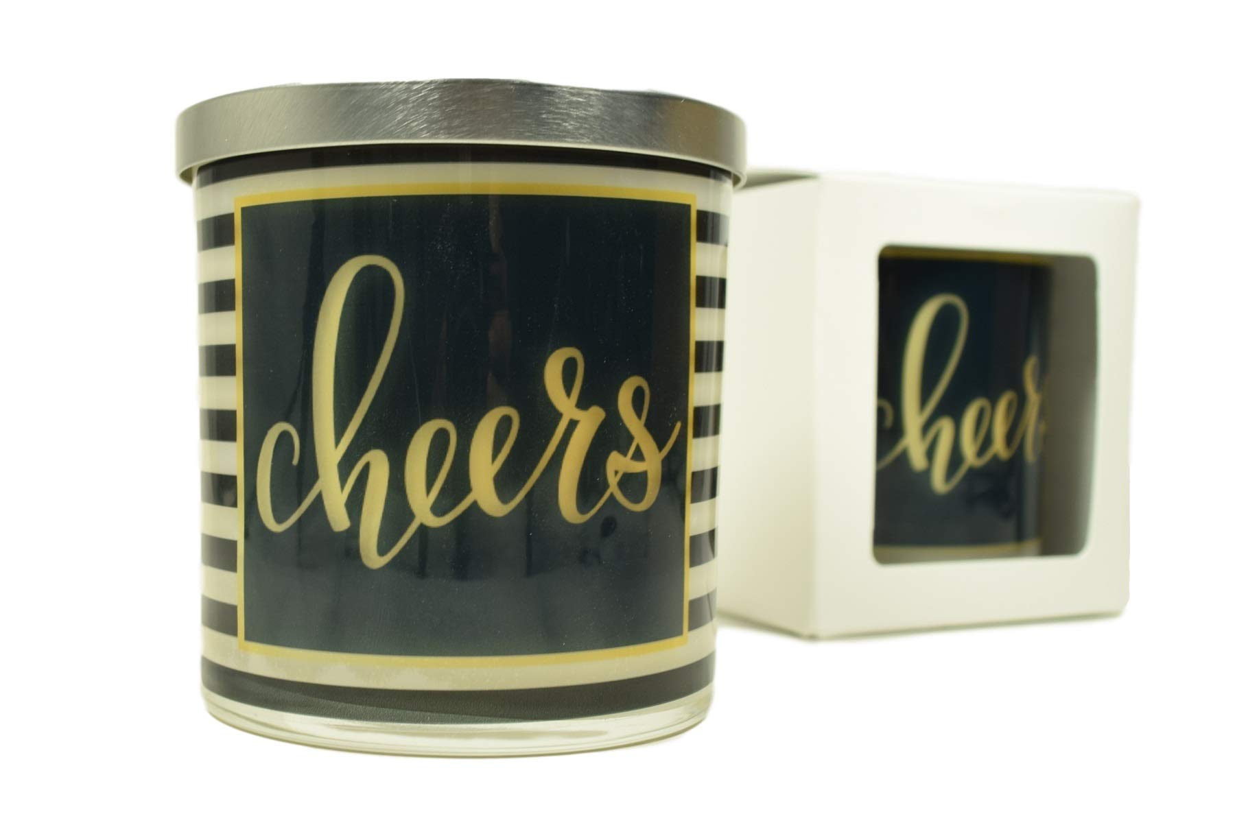 Cheers Candle - 12oz Natural Soy Candle with Holiday Scents | Christmas Gift for Women, Secret Santa Present, Festive Home Decor | Perfect for Cozy Evenings & Holiday Gatherings