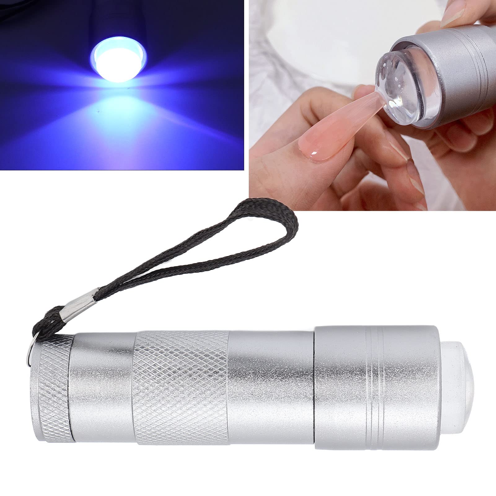 Press Nail Art Flashlight - Handheld UV LED Nail Lamp for Gel Polish Curing, Portable DIY Nail Art Light for Home & Salon Use | Perfect for Manicures, Pedicures & Nail Extensions