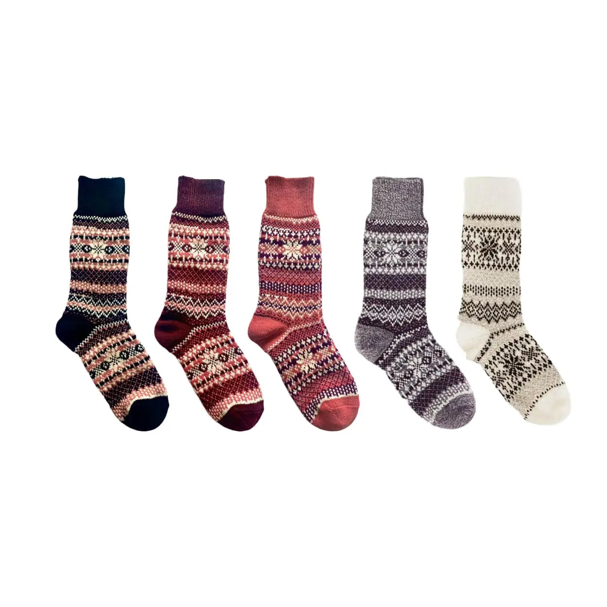 Premium Nordic Socks - Ultra Soft & Warm Winter Wool Socks for Men & Women - Perfect for Cold Weather, Hiking & Home Relaxation