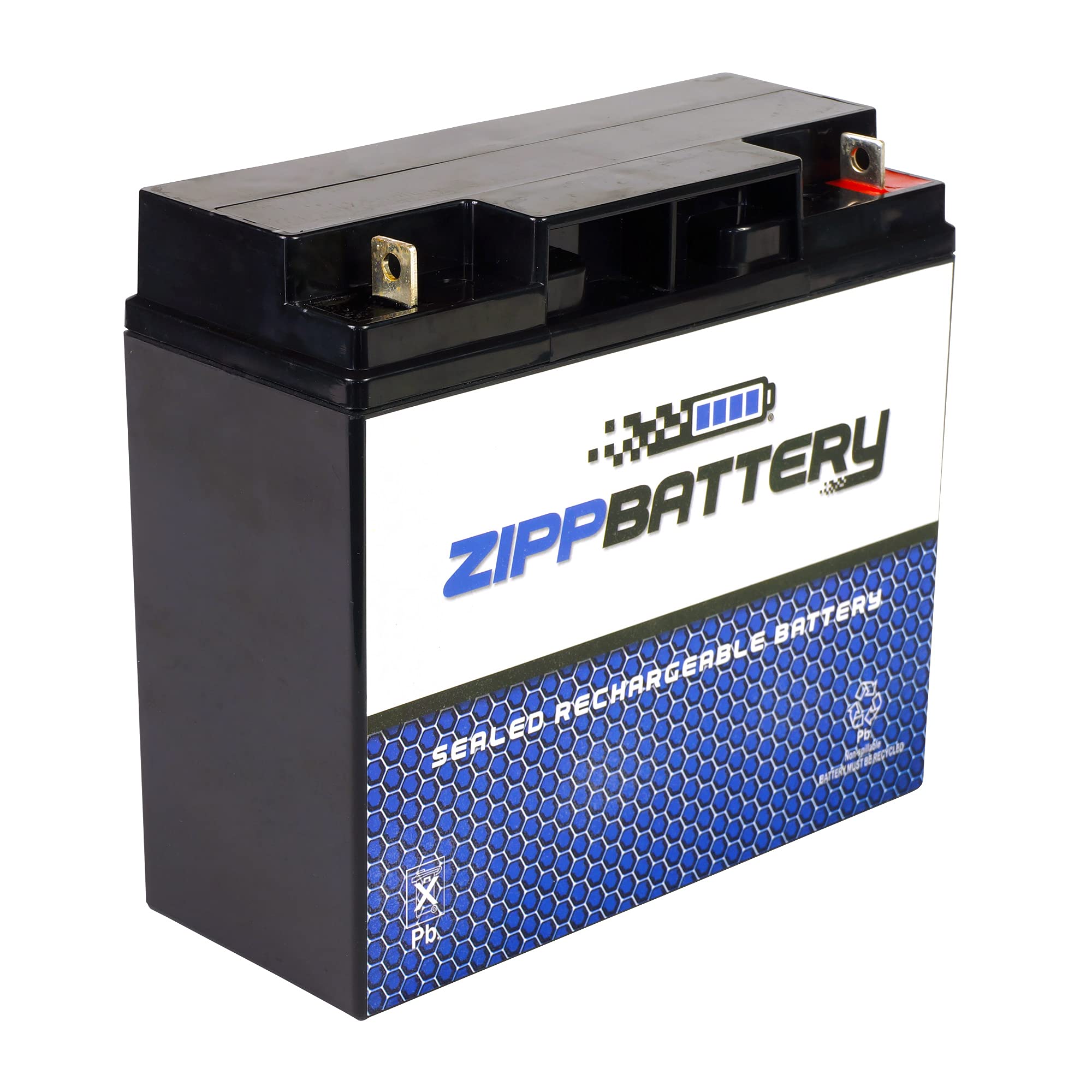 12V 20AH 240W Sealed Lead Acid (SLA) Rechargeable Battery with T3 Terminals - Power Backup for Solar Systems, UPS, Emergency Lights & Medical Equipment by Zipp Battery