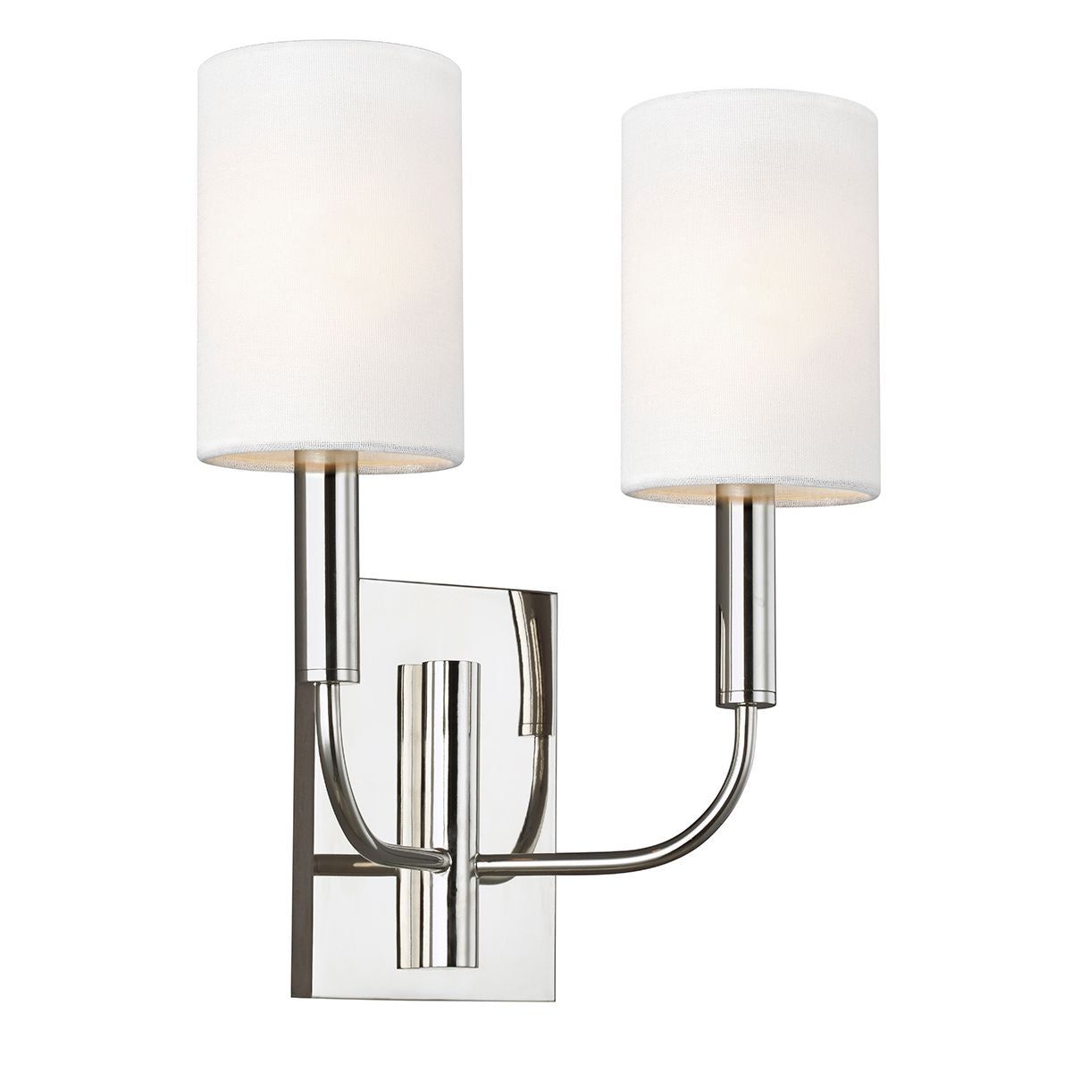 Brianna 1/2Lt Wall Light - Brass & Polished Nickel Finish Sconce - Perfect for Bedroom, Hallway & Bathroom Lighting