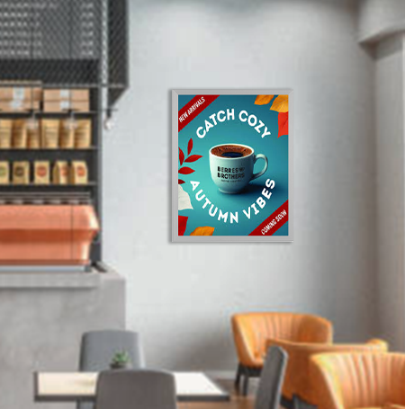 16x20 Euro Style Poster Frame - Top & Side Load, Slide-In Design for Artwork, Photos, and Signs | Perfect for Home, Office, and Gallery Displays