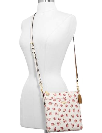 Coach Fruit Print Kitt Crossbody Bag - Stylish & Trendy Women's Shoulder Purse for Casual Outings, Shopping & Travel