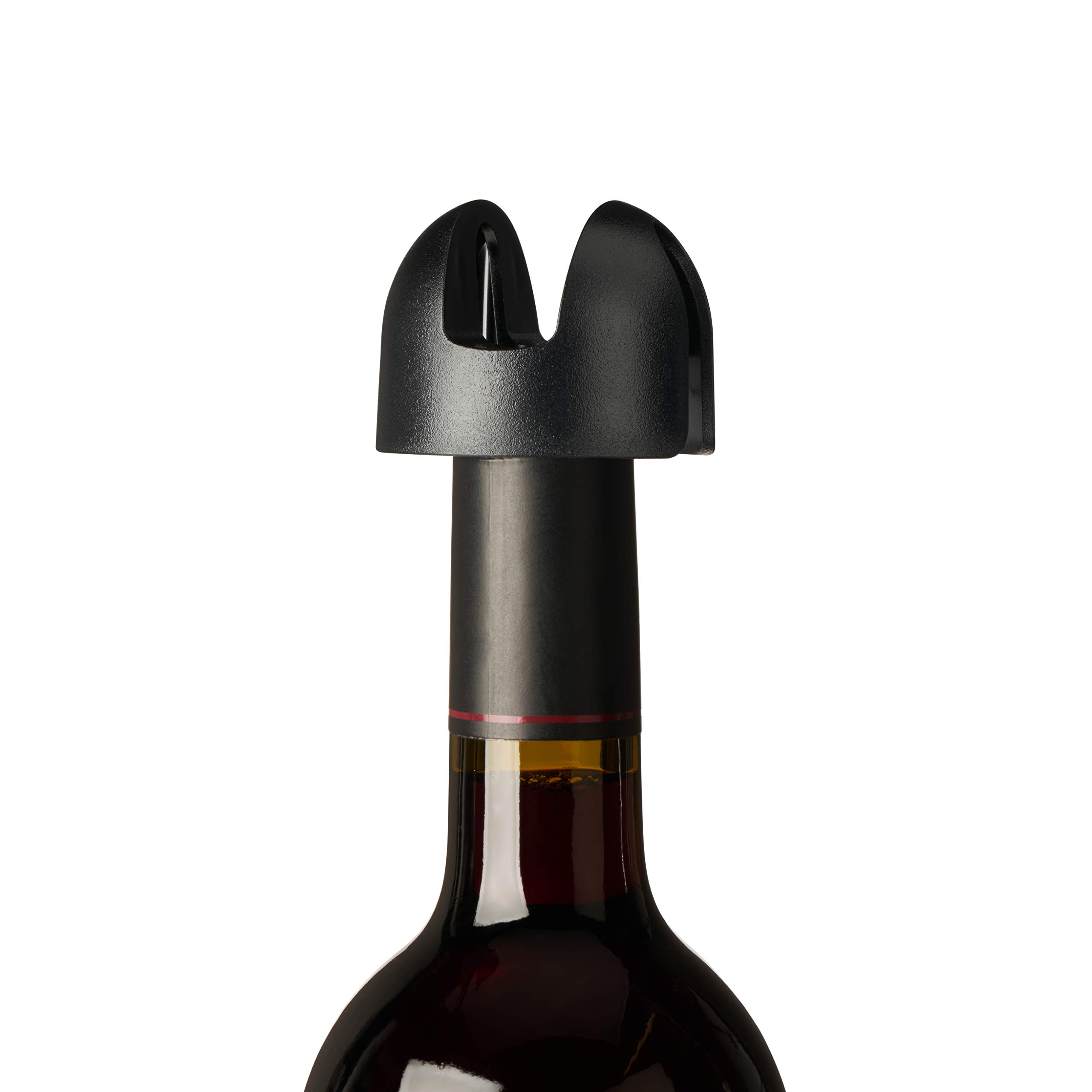 Premium 4-Blade Foil Cutter with Ergonomic Grip - Black - Perfect for Wine Bottles, Champagne & Kitchen Use