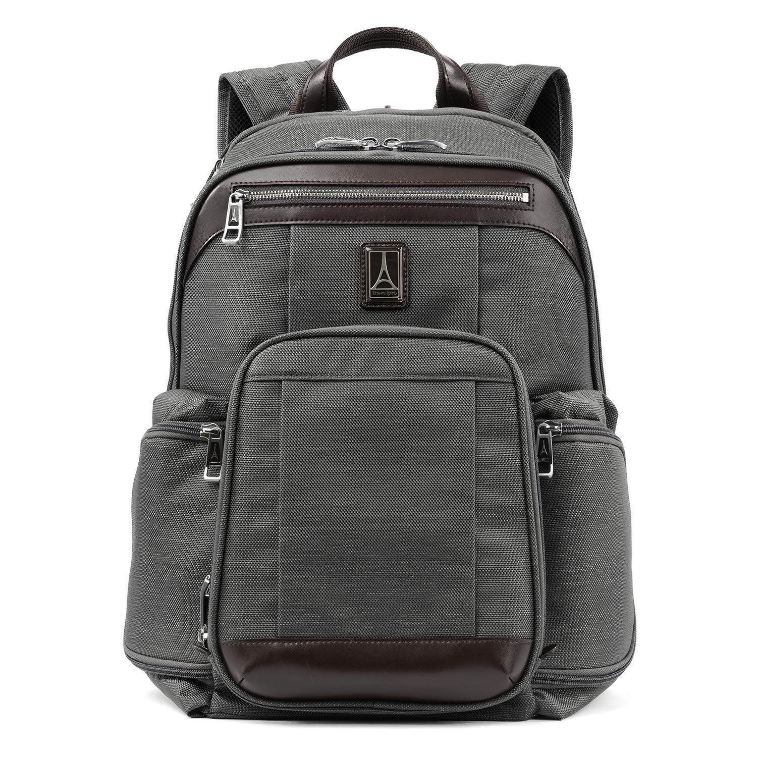 **Travelpro Platinum Elite Business Laptop Backpack for Men & Women – 17.5 Inch Laptop Compartment – Durable Vintage Grey – Perfect for Work, Travel & Commuting**    *(Use Case: Ideal for business professionals, students, and travelers needing a stylish, spacious backpack for daily commutes, flights, and office use.)*