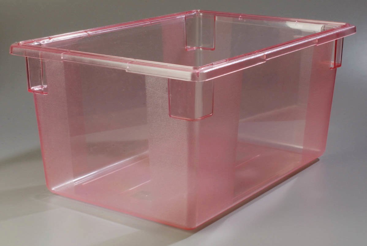 Carlisle 16.6 Gallon Red Food Storage Containers (3-Pack) - 26