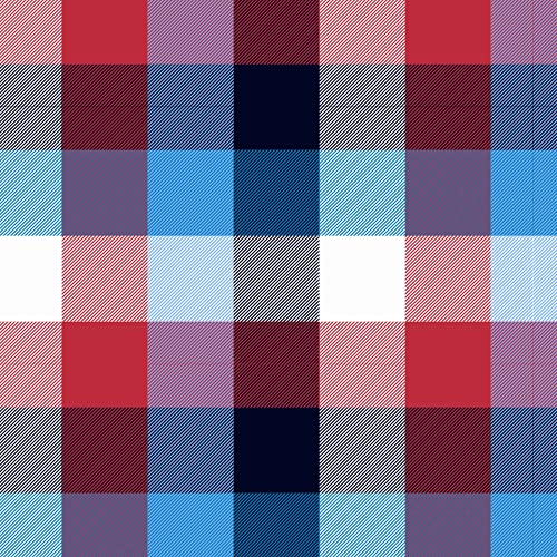 Patriotic Plaid - Recycled Cotton