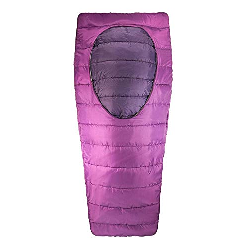 Best Cotton Sleeping Bag for Hiking, Camping & Travel - Lightweight & Comfortable (Blue/Purple, Medium) | Perfect for Outdoor Adventures & Backpacking Trips
