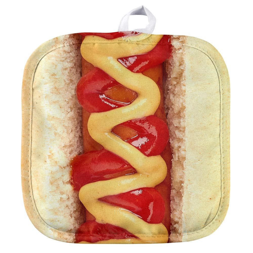 Heat-Resistant Big Hot Dog Pot Holder - Perfect for Indoor Cooking, Outdoor BBQ & Kitchen Use - Ideal for Grilling, Baking & Serving Hot Dishes