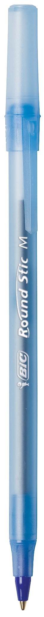 BIC Round Stic Xtra Life Blue Ballpoint Pens, Medium Point (1.0mm), 36-Pack Bulk Pens - Comfortable Flexible Barrel for Smooth Writing - #1 Best Selling Ballpoint Pens for Office, School & Home Use