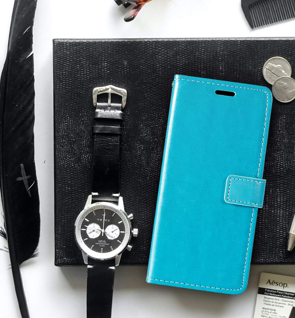 Samsung Galaxy A70S Wallet Case - Premium PU Leather Magnetic Flip Cover with Card Holder & Kickstand | Slim Protective Phone Case for Daily Use, Travel & Business Meetings
