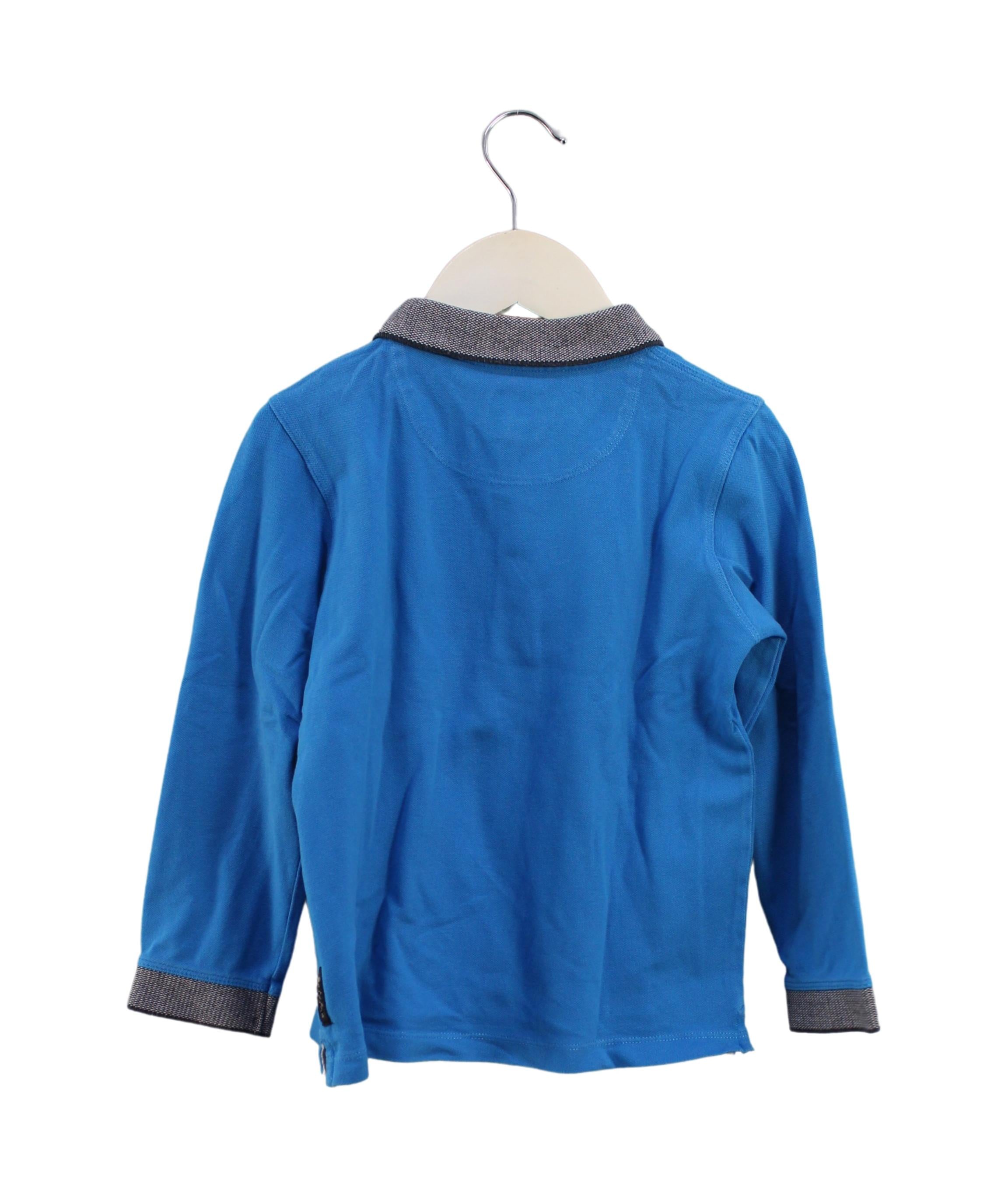 Armani Long Sleeve Polo Shirt for Boys 4T (106cm) - Premium Cotton Comfort for School, Parties & Special Occasions