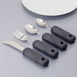 Sure Grip Weighted Utensils for Adults - Heavy Duty Adaptive Silverware for Parkinson's, Arthritis & Hand Tremors - Ideal for Elderly & Disabled Dining Assistance